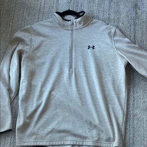 Under Armour Heather Gray Quarter-Zip Top